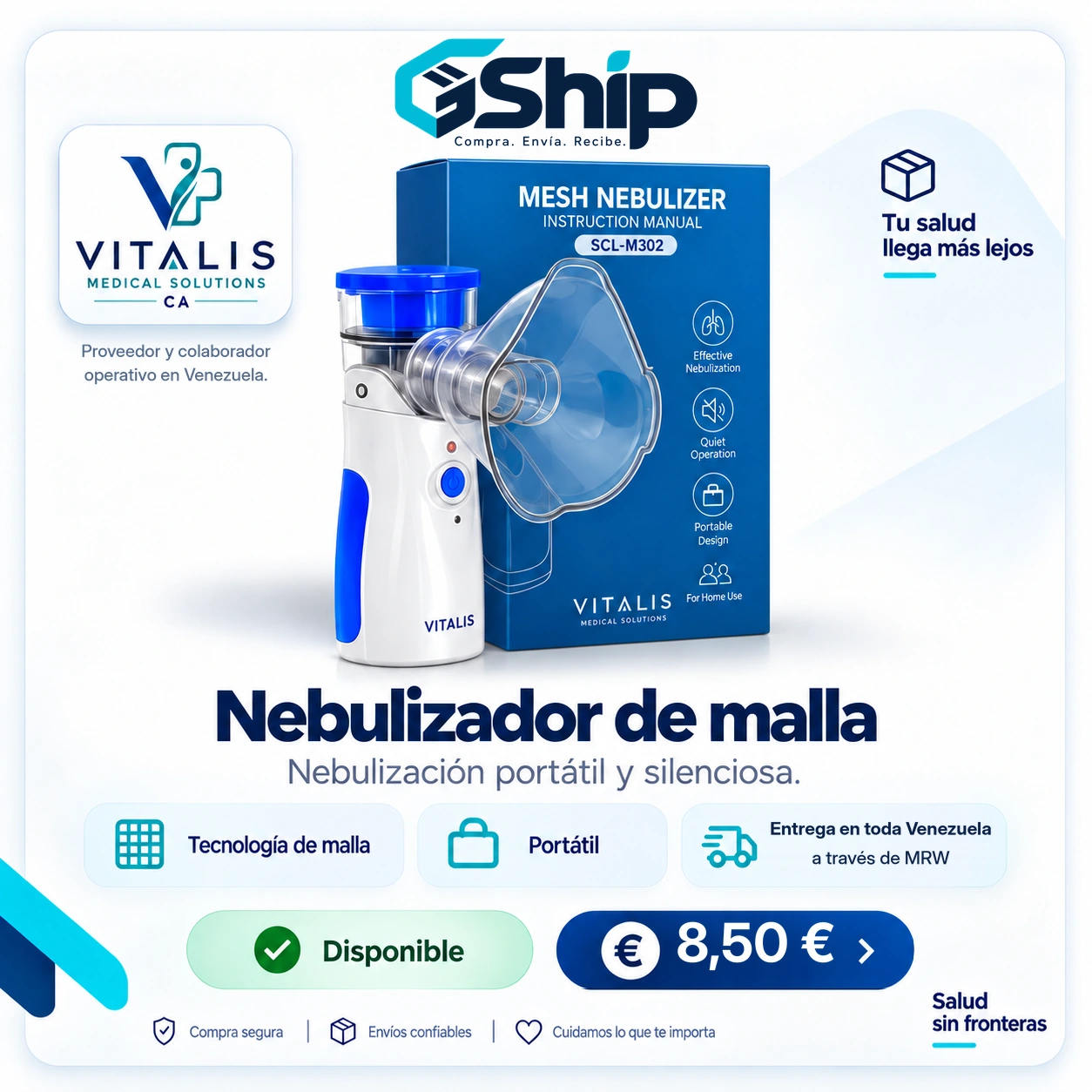 Nebulizador de malla — Vitalis